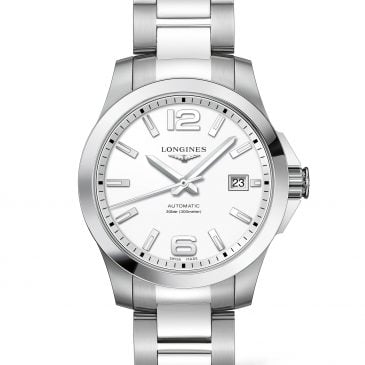 Longines Conquest 39 Steel-White dial