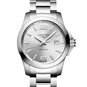 Longines Conquest 41 steel-silver dial