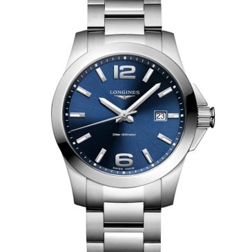 Longines Conquest 43 Steel-Blue dial