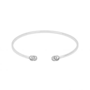 Pulsera Gucci GG Running Oro Blanco con Diamantes