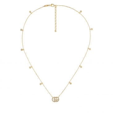 GUCCI GG Running necklace with diamonds