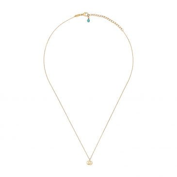 GUCCI GG Running Necklace with Topaz