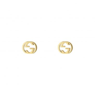 GUCCI Interlocking G gold earrings
