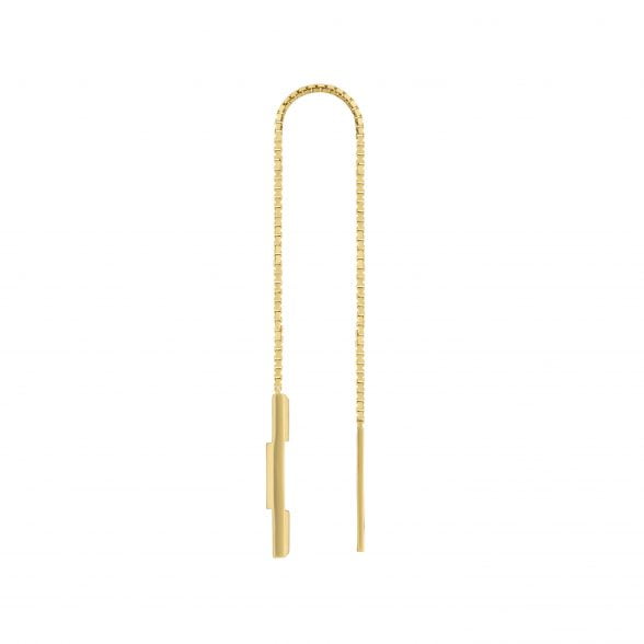Gucci Link to Love chain earrings Yellow Gold