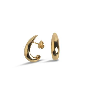 Joyería MARCOS Yellow Gold Earrings Moon-shaped