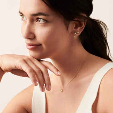 Pendientes Le Cube Diamant de oro amarillo dinh van, Ref. 808111, envío rápido en 24h.