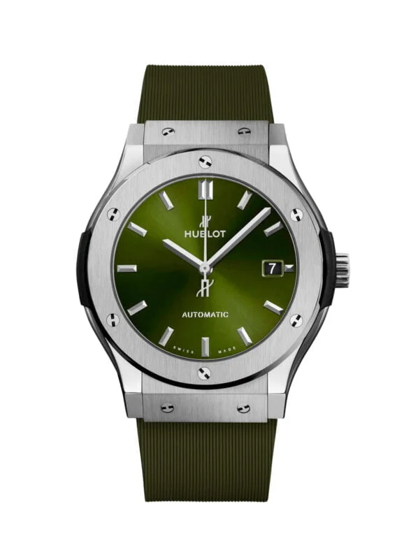 Imagen de reloj Hublot Classic Fusion Titanium 45mm para hombre, referencia 511.NX.8970.RX, disponible en Joyería Marcos.
