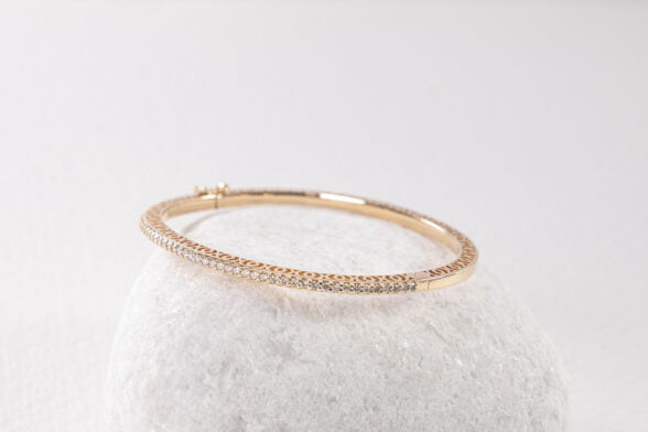 Rose Gold Bracelet with Diamonds