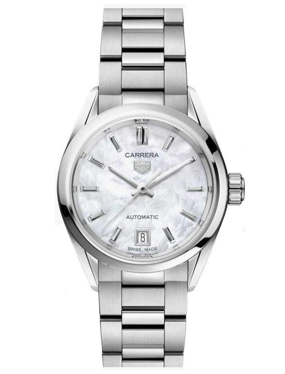 Tag Heuer Carrera Steel 29 mm Pearly White