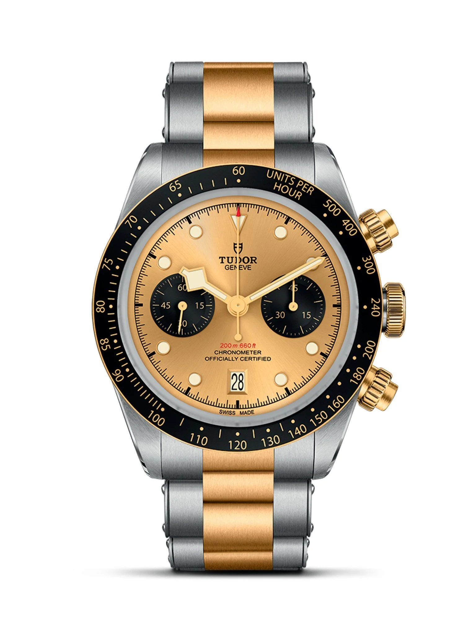Reloj Tudor Black Bay Chrono S&G 41mm, Ref. M79363N-0007, envío rápido, en acero y oro para hombre.