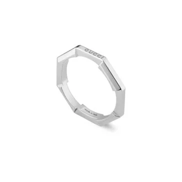 GUCCI Link to Love Ring White Gold 3mm