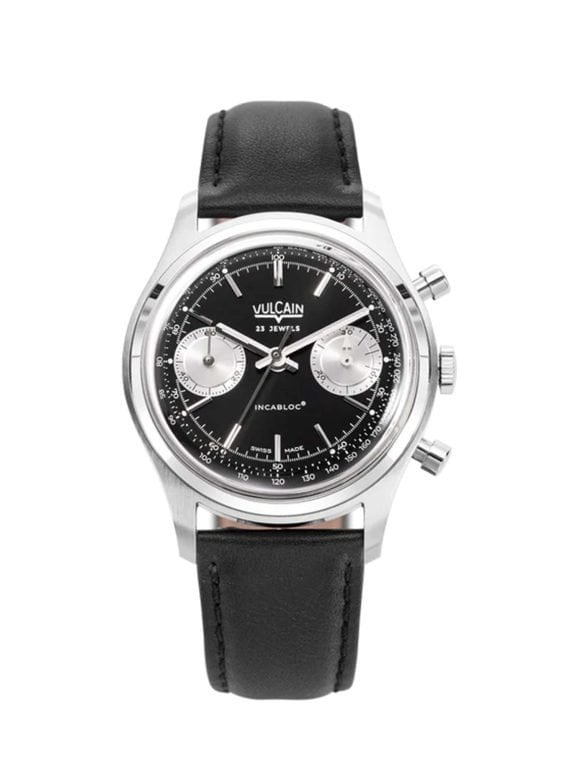 chronograph black and silver 38mm