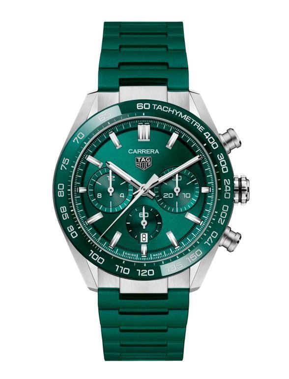 Tag Heuer Carrera Chronograph Green Rubber
