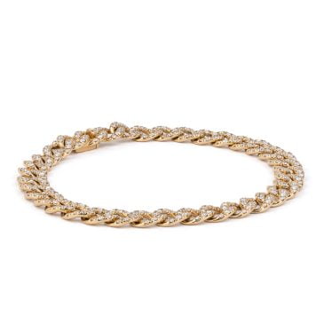 Pulsera Oro Rosa con Diamantes