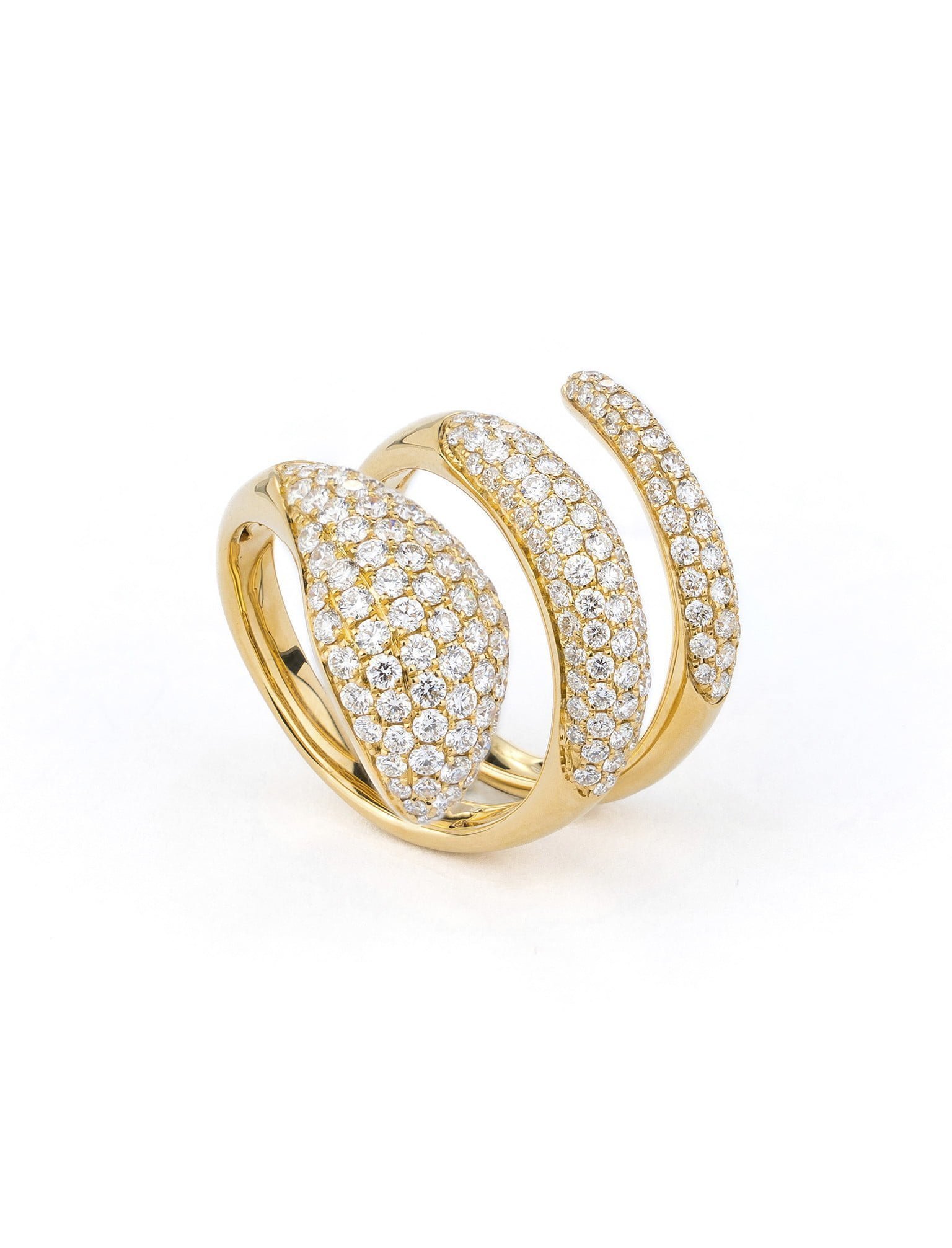 anillo oro y diamantes