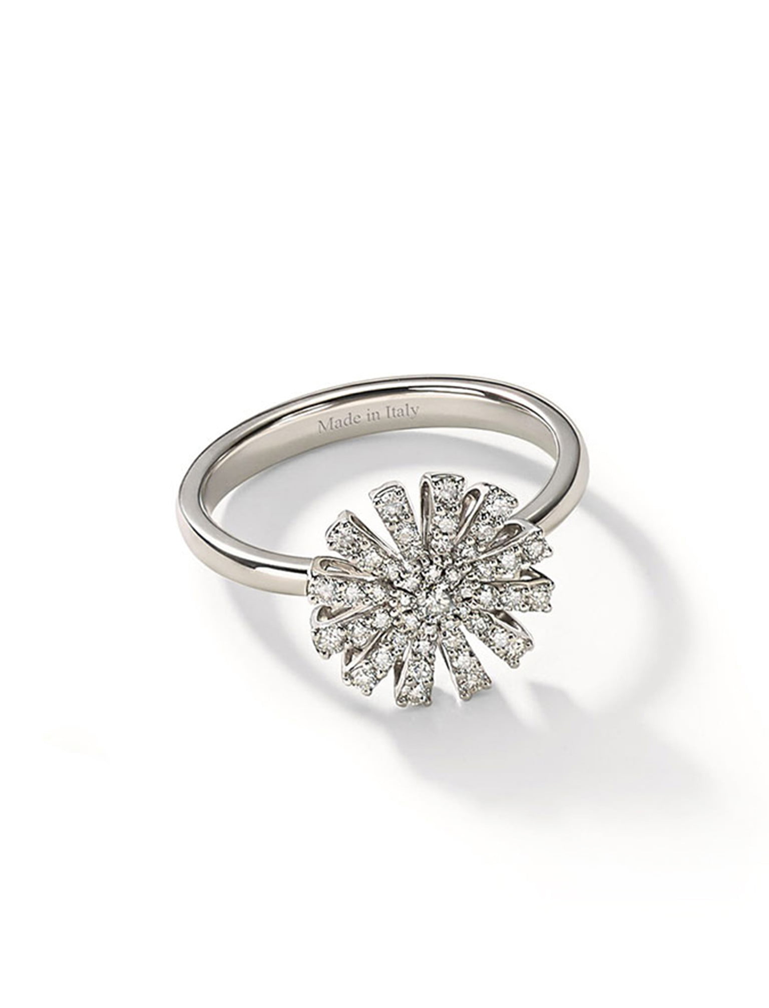 Anillo Damiani Margherita de oro blanco y diamantes, REF 20072753, envío en 24h. Compra joyería elegante y moderna.