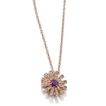 Collar Damiani Margherita Oro Rosa y Diamantes