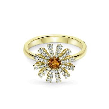 Anillo Damiani Margherita de Oro amarillo y Diamantes
