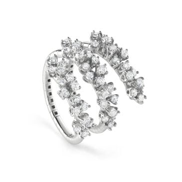 Anillo Damiani Margherita de Oro Blanco y Diamantes