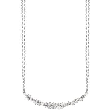 Collar Damiani Mimosa Oro Blanco y Diamantes