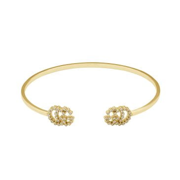 Gucci GG Running Bracelet Yellow Gold with Diamonds