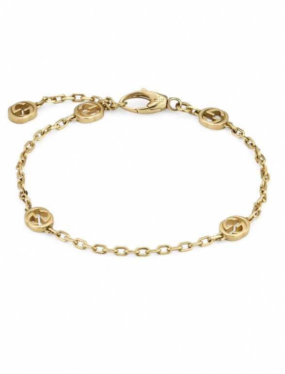 gucci interlocking bracelet yellow gold