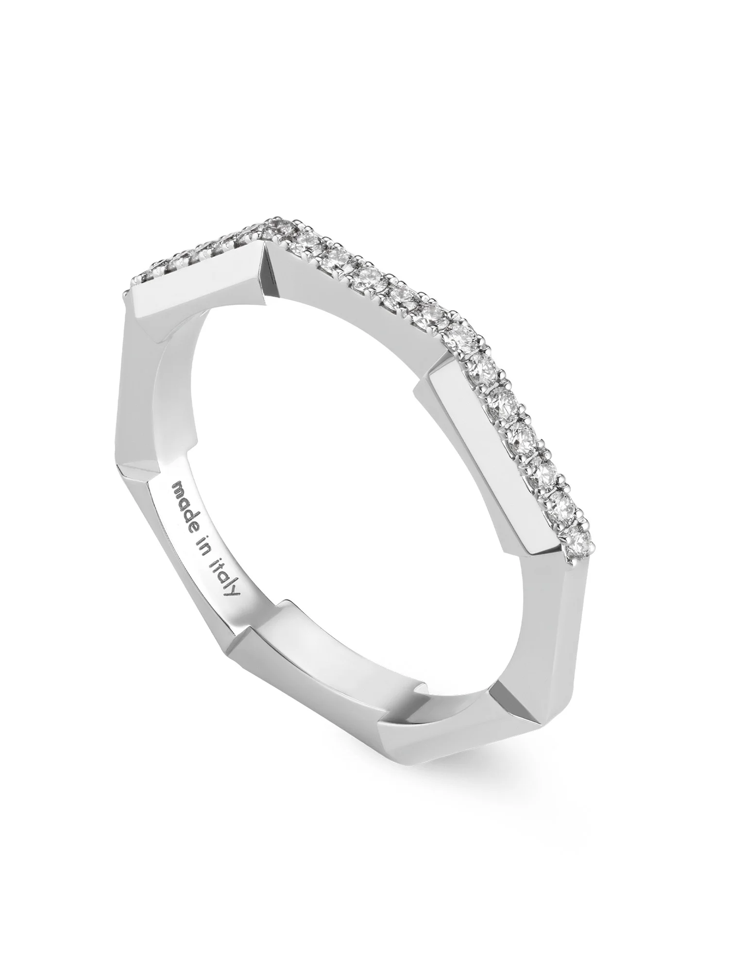 gucci anillo link to love con diamantes