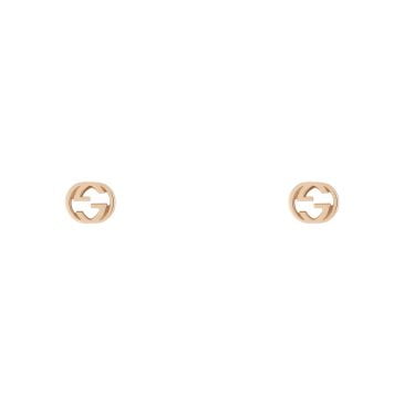 Gucci Interlocking Earrings Rose Gold