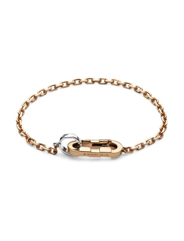 Gucci Link to Love Bracelet Rose and White Gold