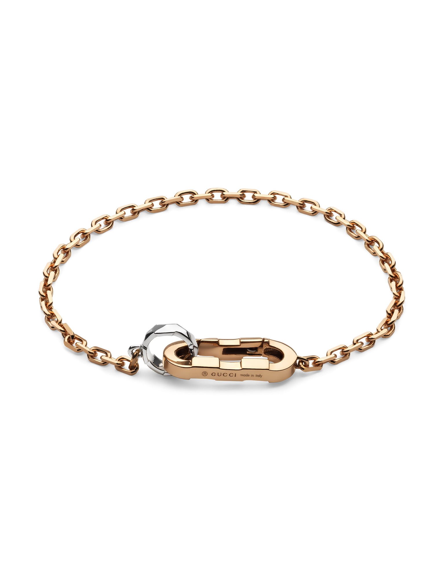 Gucci Link to Love Bracelet Rose and White Gold