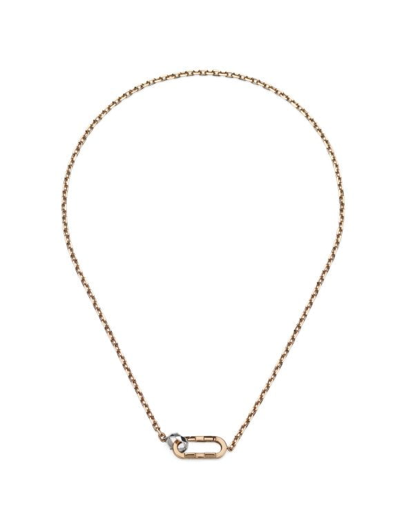 Gucci Link to Love Necklace Rose and White Gold 18K