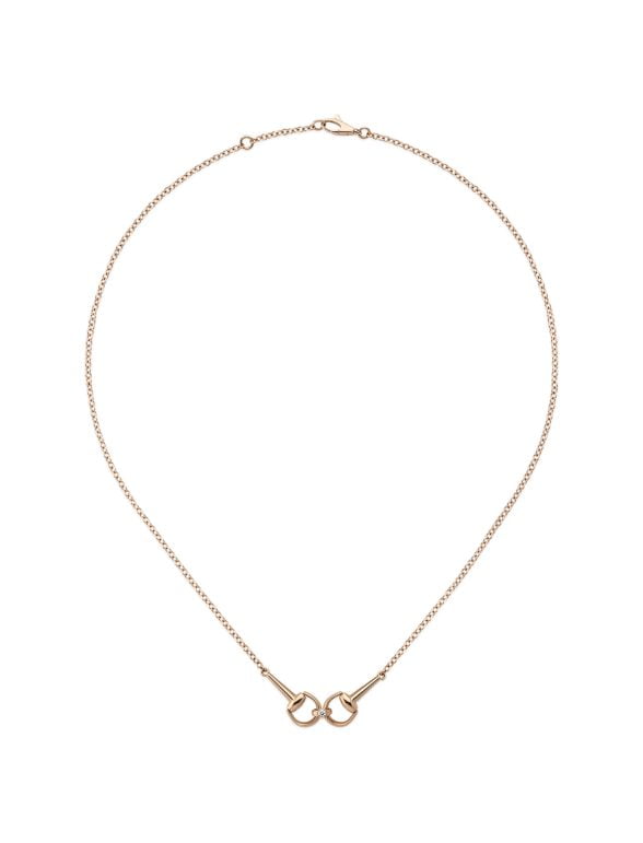 Gucci Horsebit Necklace Rose Gold 18K