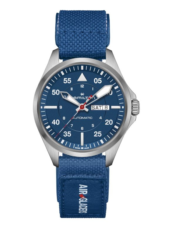 Hamilton Khaki Aviation Pilot Day Date Auto -Air- Glaciers Edition 42mm