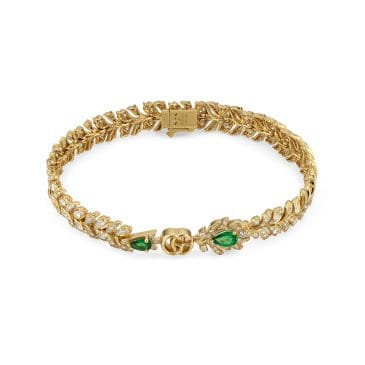 Pulsera Gucci Flora Oro Amarillo con Diamantes