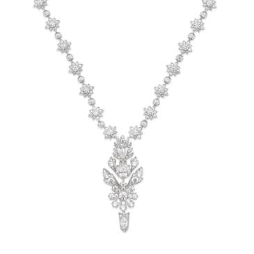 Collar Gucci Flora Oro Blanco con Diamantes