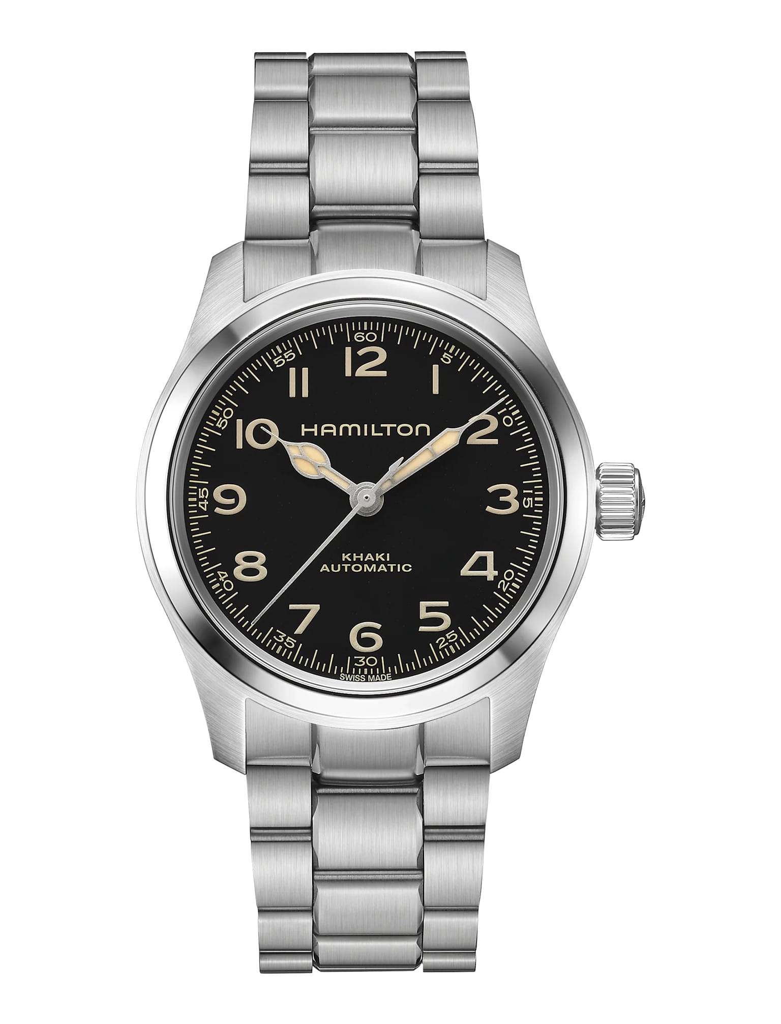 Reloj Hamilton Khaki Field Murph 38mm, Ref. H70405130, diseño moderno para hombre. Disponible en Joyería Marcos.