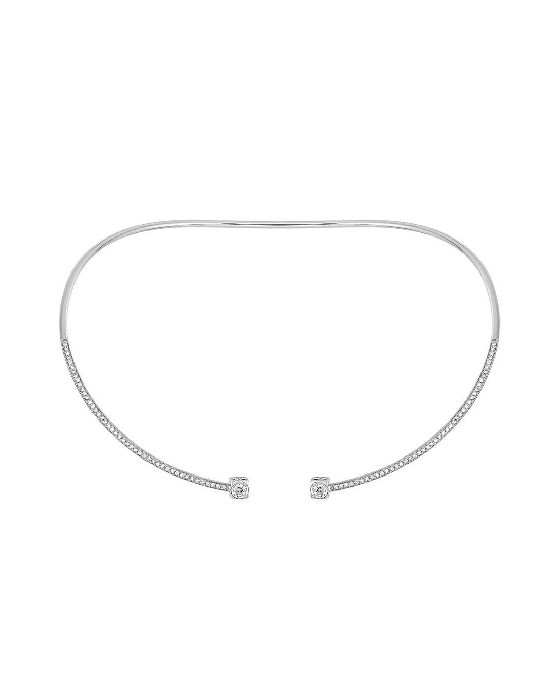 Collar Dinh Van Le Cube Diamant in oro bianco con diamanti – Ref. 608512
