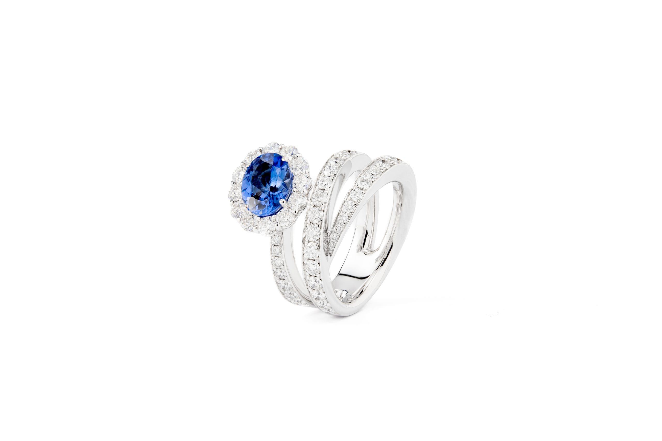 Anillo Tanzanita y Diamantes - Image 2