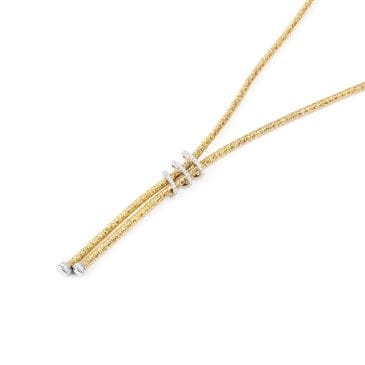 Collar Oro Amarillo con Diamantes