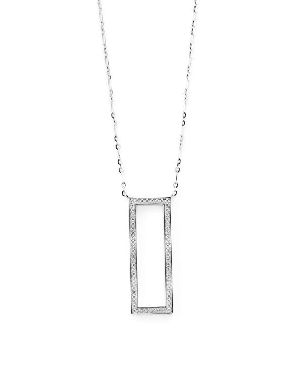 collar oro blanco y diamantes