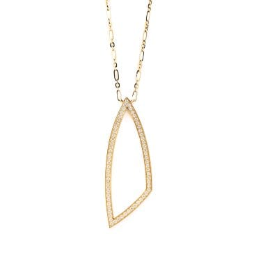 Collar Oro Amarillo con Diamantes