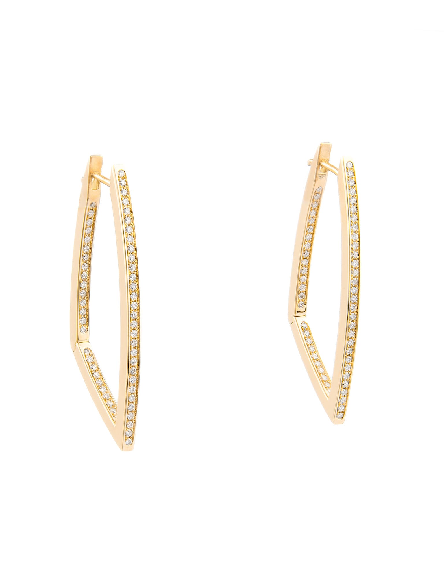 pendientes oro amarillo con diamantes
