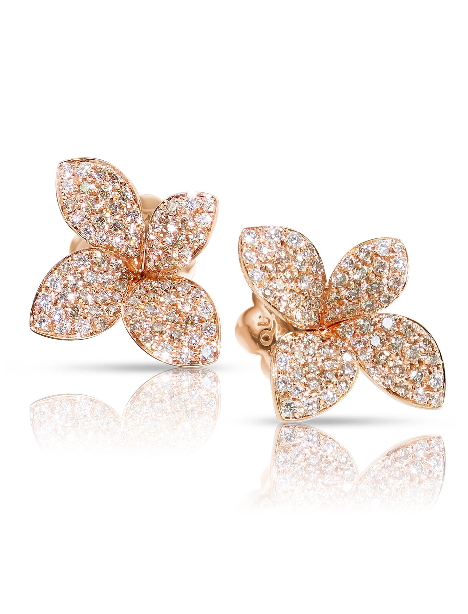 pendientes pasquale bruni petit garden oro rosa 18k