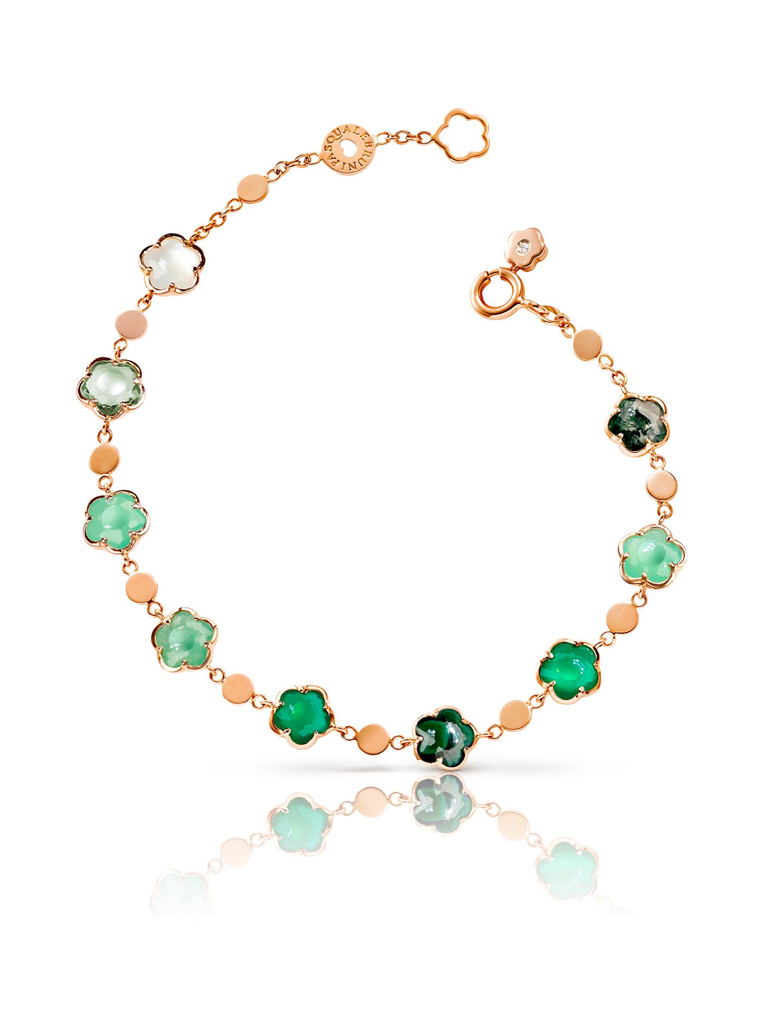 pulsera pasquale bruni figlia dei fiori oro rosa 18k